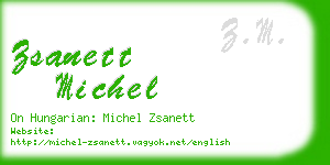 zsanett michel business card